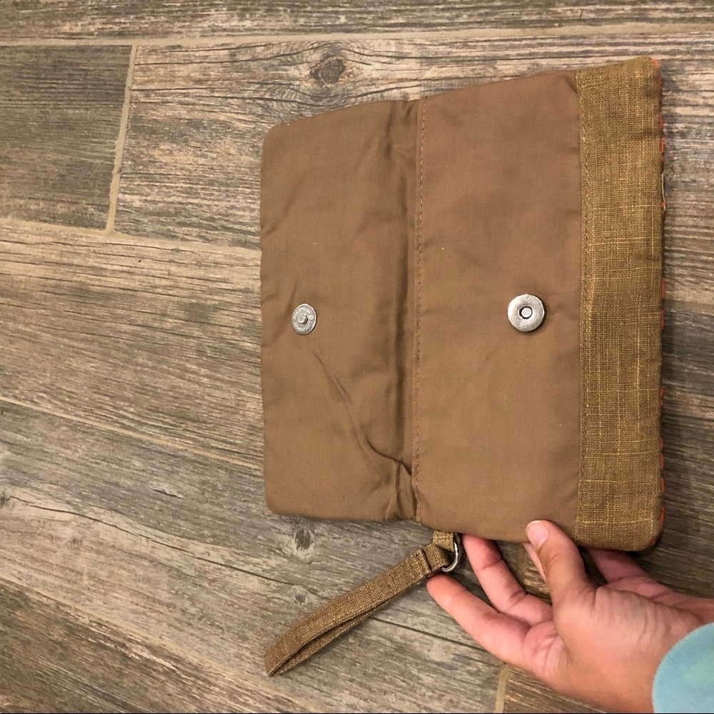 ‘Limited Edition’ Pink & Tan Boho Clutch Wristlet - Picture 4 of 6